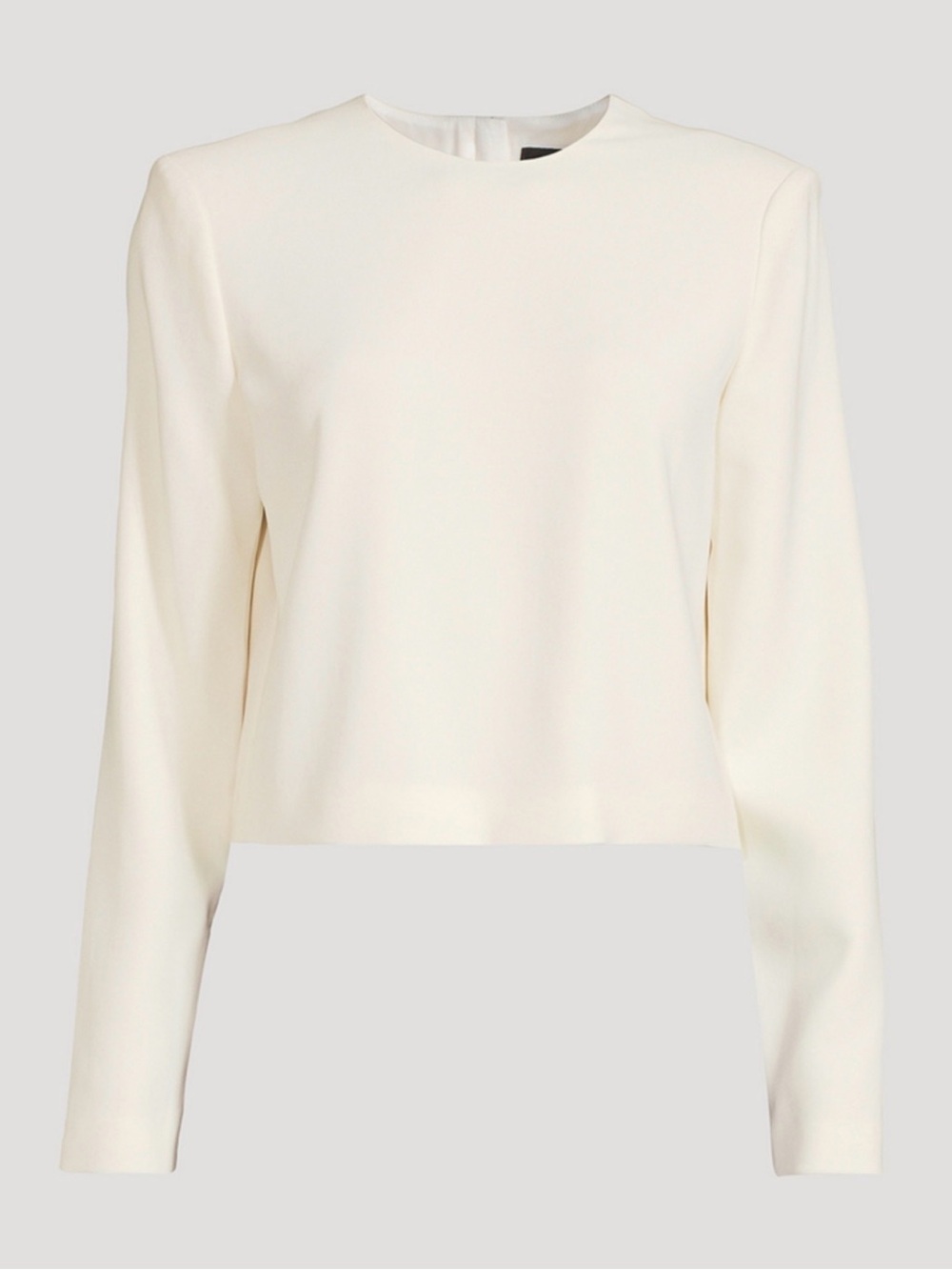 Theory Ivory Long-Sleeve Crewneck Top - Picture 2 of 4